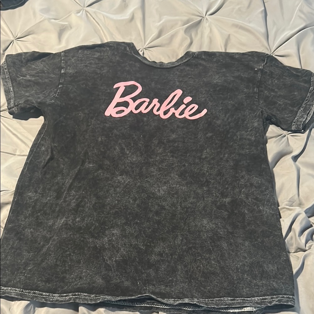 Barbie Kids Black and Pink T-Shirt
